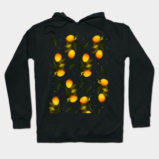 Seamless lemon pattern Hoodie